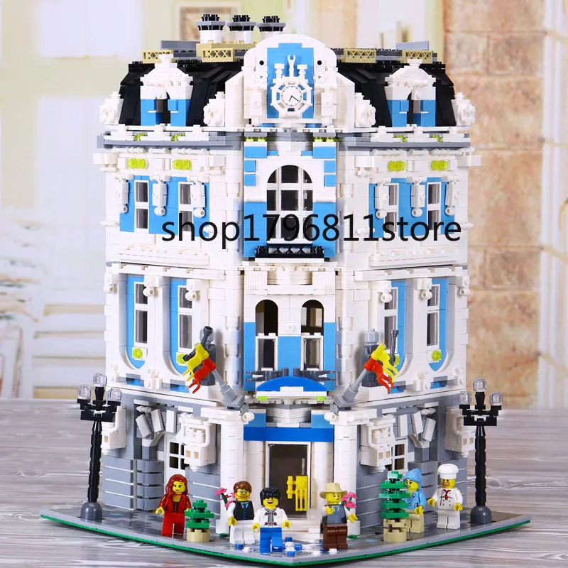 15018, 3196 шт., серия Creator City Sunshine, отель, MOC, строительные блоки, кирпичная игрушка, совместимые рождественские подарки