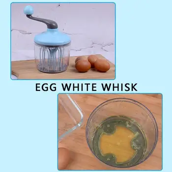 

Manual Egg Beater Dough Mixer Food Agitator Egg White Whisk Kitchen Gadgets