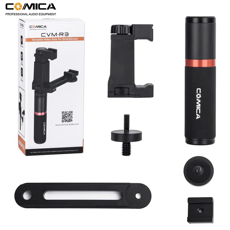 Comica CVM-R3 смартфон видео Rig Рукоятка Ручка Комплект стабилизатора для iPhone X 8 7 6s Plus для samsung huawei и т. д