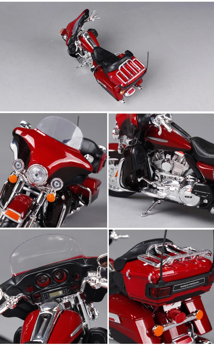 1:18 Road King классический Литой Сплав модель мотоцикла Игрушка машина новая детская