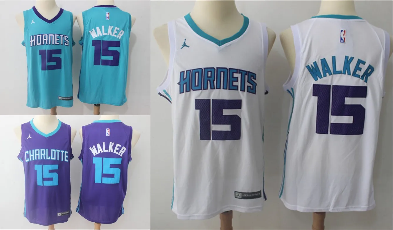 A+++ Качественная мужская футболка для взрослых#15 Kemba Walker