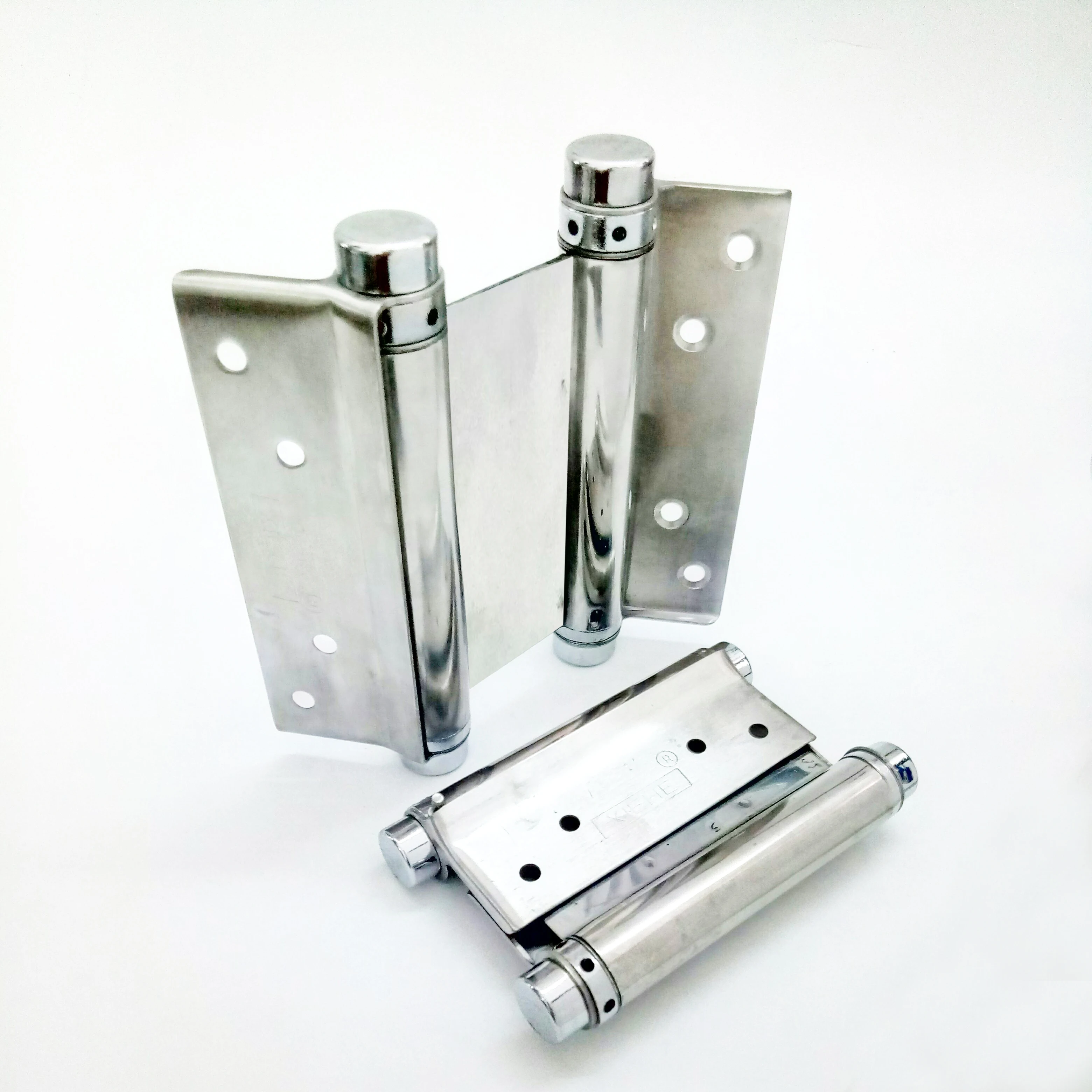 

1 Pair Stainlees steel furniture hinge door hinge two side open hinge spring hinge 92mm/119mm/144.5mm/170mm/192mm