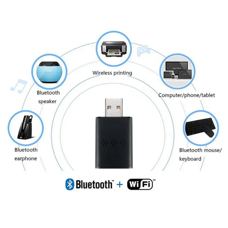 USB 2,0 Wi-Fi адаптер Dual Band портативный приемник Bluetooth для Windows Vista/XP/WIN7/8/8,1/10 32/64bit