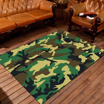 

Modern Cartoon Mat Room Area Rug Floor Carpet For Living Rug Large Table Tea Room Floor Camouflage Carpets Bedroom Rug