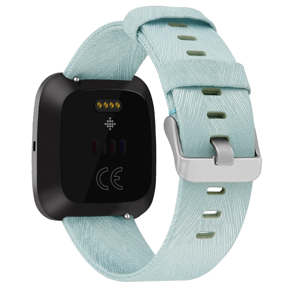 Прочный нейлоновый холщовый ремешок для Fitbit Versa 2 Смарт-часы Сменные тканевые полосы аксессуары для Fitbit Versa Lite