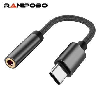 

AUX Audio Cable USB Type C to 3.5 Earphone Adapter TypeC to 3.5mm Headphone Converter For Samsung S9 S8 Huawei P20 USB-C Adapter