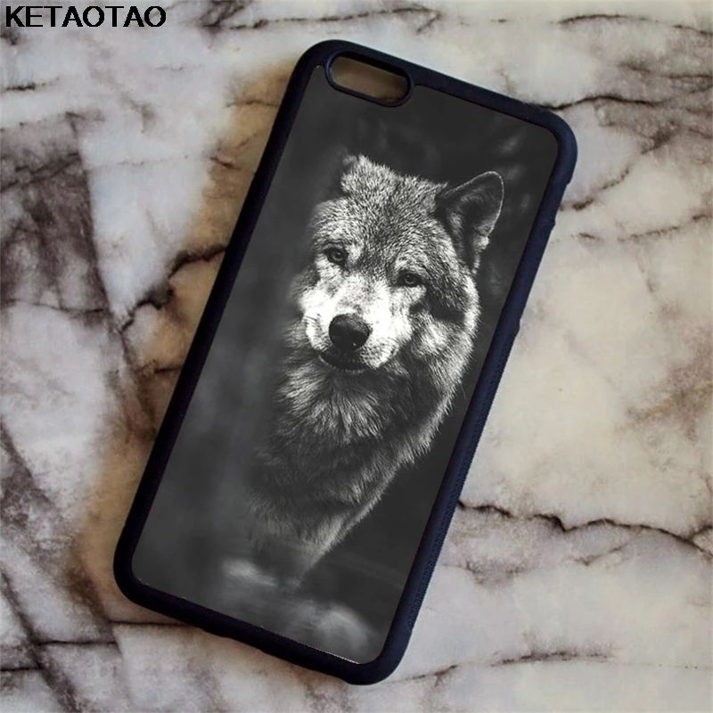 KETAOTAO классический крутой хипстерский волк чехол для телефона s для iPhone 4S SE 5C 5S 6S 7 8 Plus X XS XR 11 Pro Чехол Мягкий ТПУ резиновый силиконовый - Цвет: Розовый