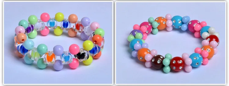 3D ручной работы diy Красочные Хрустальные Бусы девушки игрушки набор ювелирных изделий аксессуары ремесла Обучающие игрушки детские ожерелья браслеты