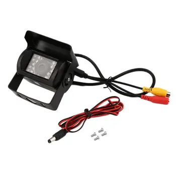 

HD CCD Car Rear View Camera Reverse backup Camera rearview parking 120 Degree 18 IR Nightvision Waterproof Bus Truck Camera WF