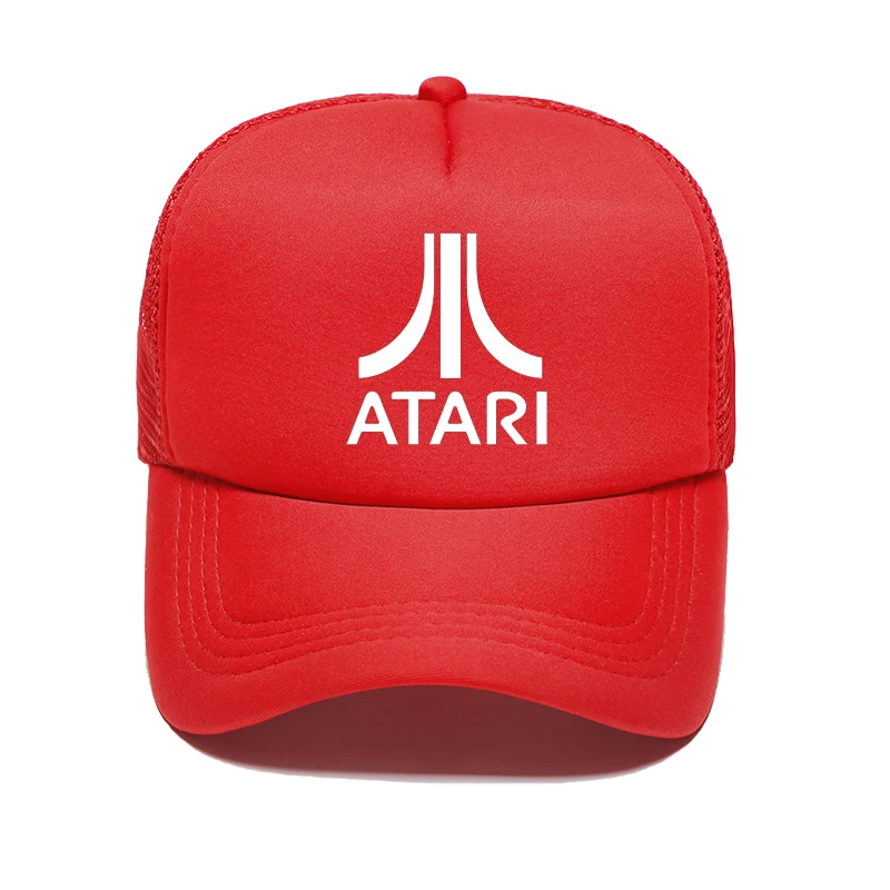 Серия Atari, бейсболка с буквами, Повседневная Регулируемая Кепка, Кепка для водителя грузовика, модная мужская и женская сетчатая Кепка