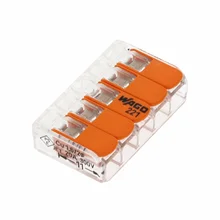 10 шт. Германия Многофункциональный терминал Универсальный компактный провод разъем 221-415 32A/450 в