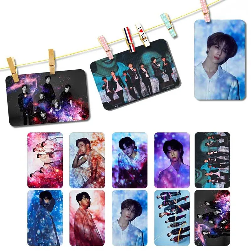 10 шт./компл. Kpop Got7 Ablunm любовь петля Фотокарта фото Stikcy карты для студентов с украшением в виде кристаллов карты Стикеры