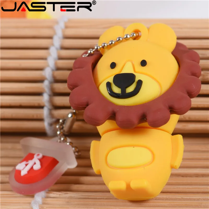 JASTER милый мультфильм лев и p ig usb флеш-накопитель usb 2,0 4 ГБ 8 ГБ 16 ГБ 32 ГБ 64 ГБ Флешка лучший подарок