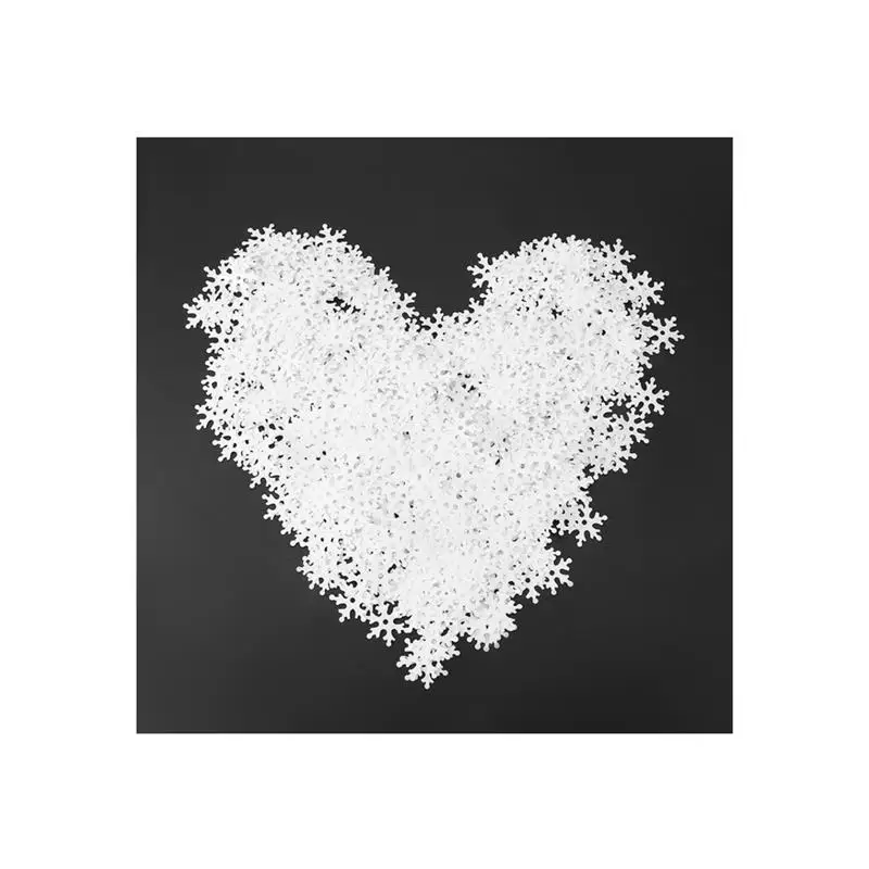 100 шт. конфетти в форме снежинок из нетканого материала украшение для стола виде