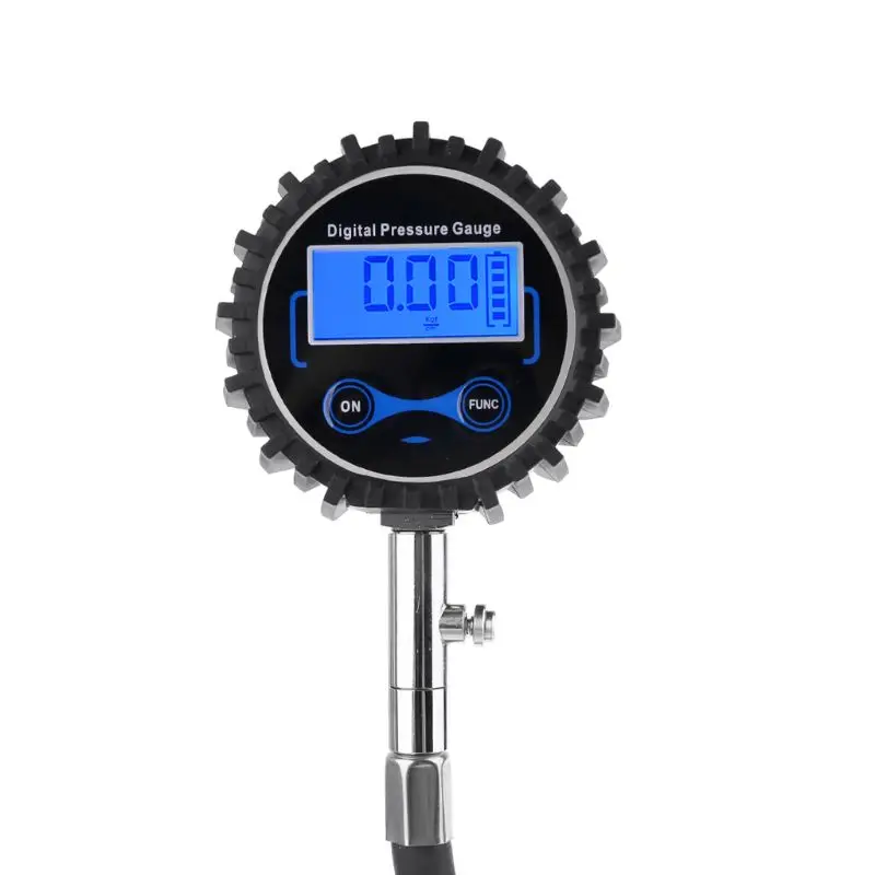 New Digital Tire Pressure Gauge 200 PSI Interchangeable Air Chuck for Cars Motorcycle Rv SUV Truck TPMS Bike Tyre