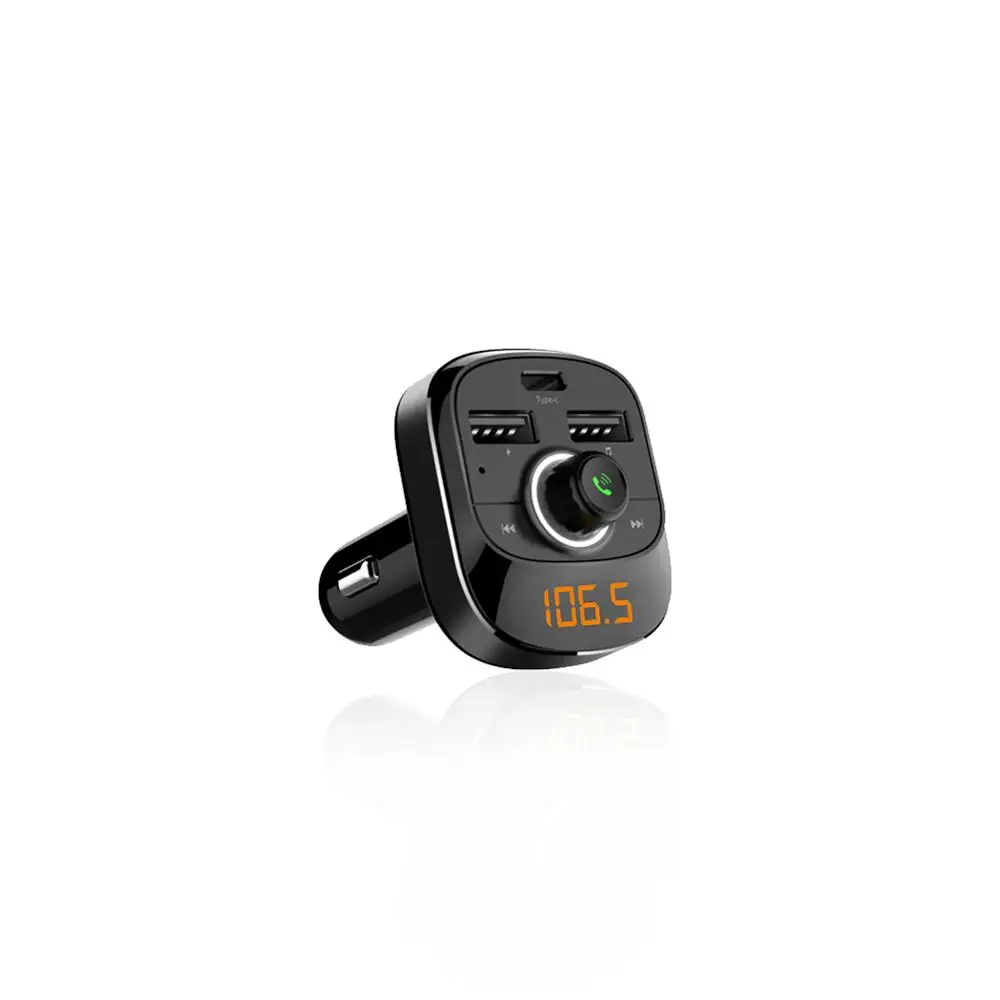  Car MP3 Player Bluetooth FM Transmitter Hands-free Car Kit Audio MP3 Modulator 1.1 Inch Display 3.1