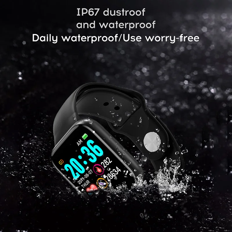 Часы спортивный браслет умные водонепроницаемые фитнес Bluetooth соединение прочный пульсометр умные часы фитнес аксессуары