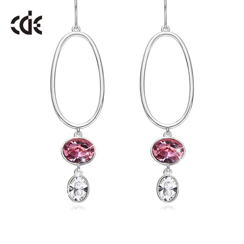 

CDE Women Drop Earrings Embellished with Crystals from Swarovski Charm Dangle Earrings for Women Accessories 2020 New Bijoux