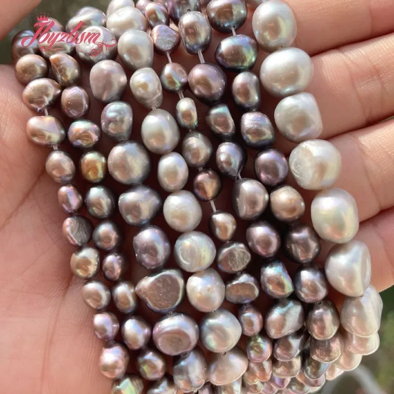 Natural Gray Freshwater Pearl Baroque Loose Natural Stone Beads For DIY Women Necklace Bracelet Earrings Jewelry Making 15