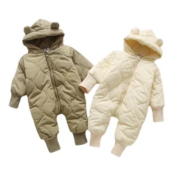Barboteuse avec doublure en fourrure pour bébé fille, vêtements d'hiver, nouvelle collection 