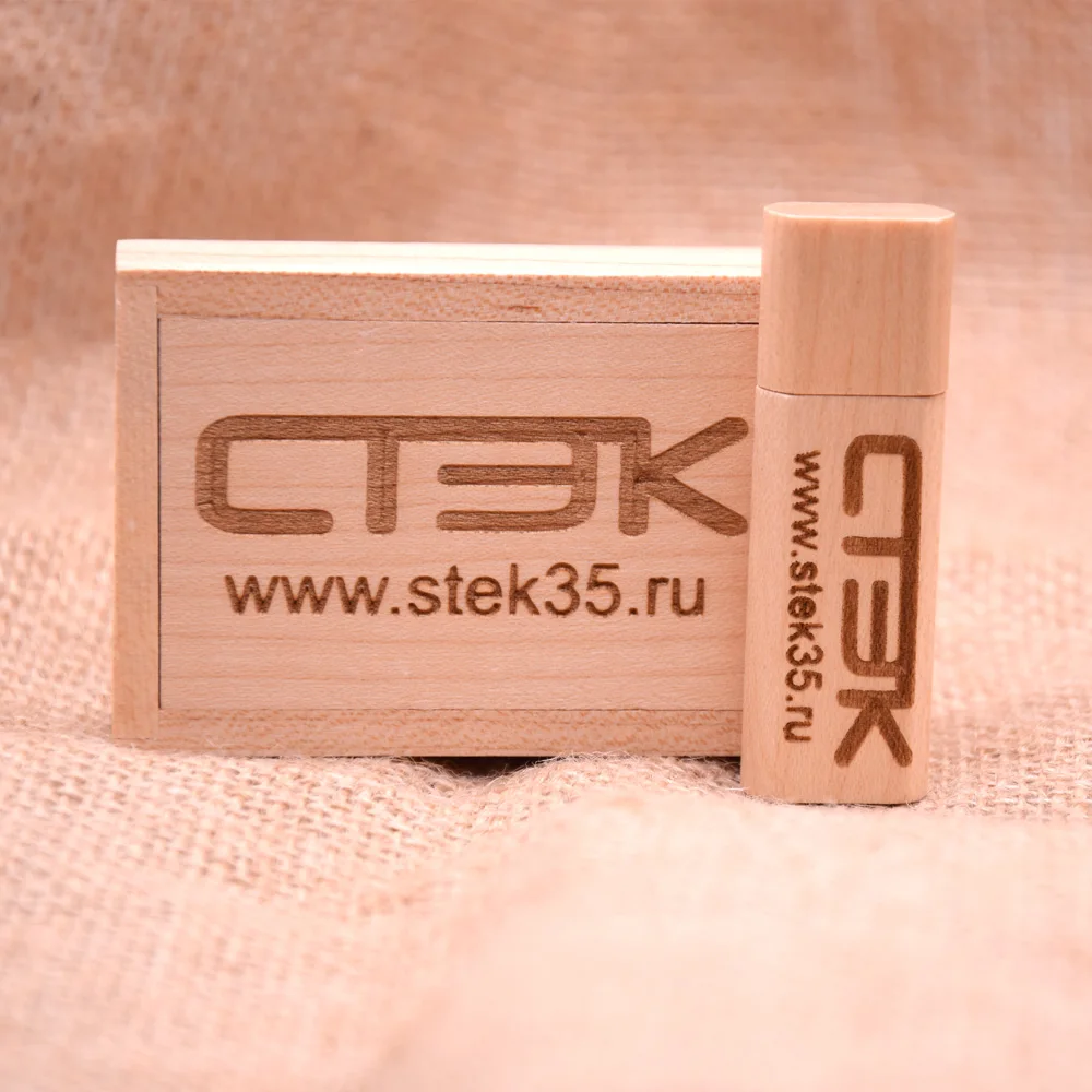 Специальный флэш накопитель с логотипом 100% емкость бамбуковый USB 2 0 + Box 128 МБ 4 Гб