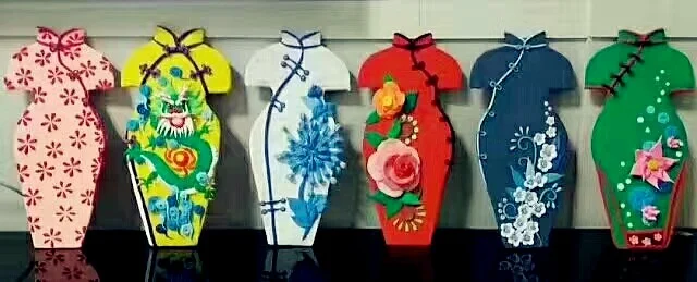 День матери Cheongsam ручной работы DIY унисекс детский белый эмбрион дерево ультра-светильник глина белый эмбрион цветная глина 10 юаней грязи