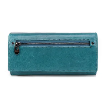 

New arrival long wallet quality leather card holder pretty color money wallet fashion leisure purse women men purse