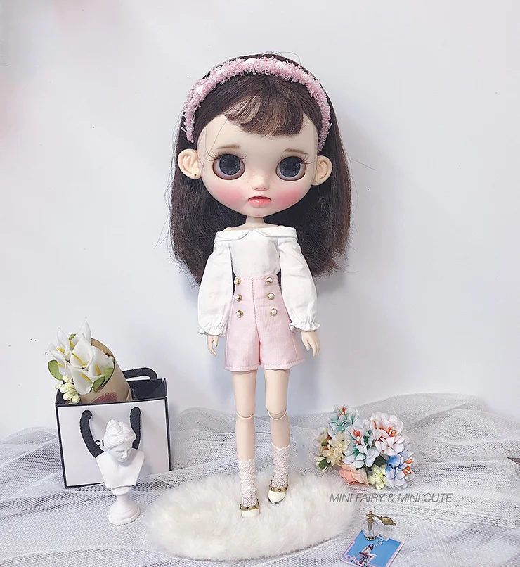 Blyth кукла топ и шорты костюм модный костюм подходит для ob24 azone кукла licca одежда 1 шт