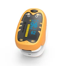 New Type of Children's Finger Pulse Oximeter OLED Screen Blood Oxygen Saturation Heart Rate Meter  for Children 1-12 Years Old