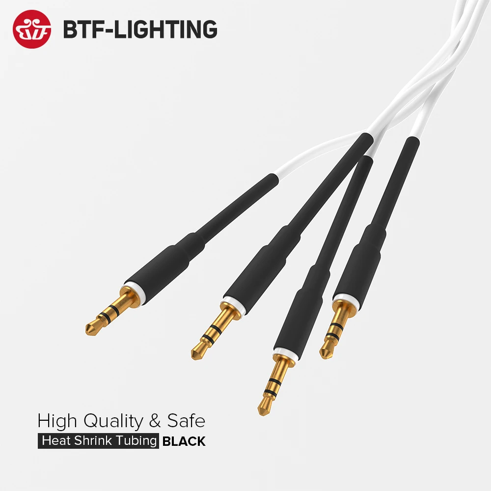 5 Meters Black White Heat Shrink Tubing Tube 8mm 10mm 12mm 3528 3014 3535 5050 SMD LED Strip Lights WS2812B WS2811 WS2815 led gooseneck tube aluminum alloy tube