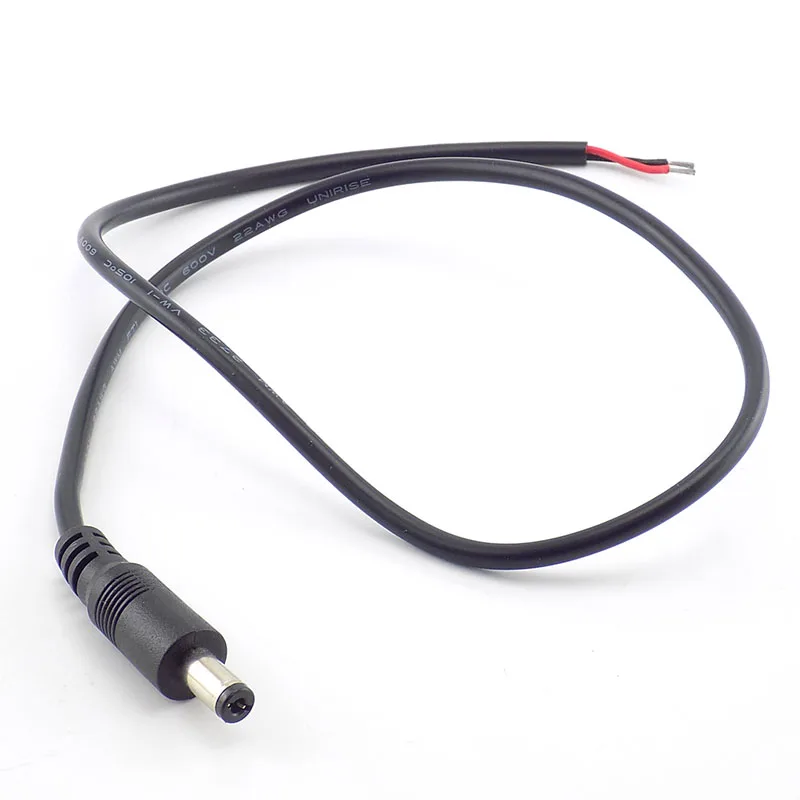 0,25 M/0,5 M/1 M 12V 3A DC, Мужской Разъем Кабель удлинитель адаптер CCTV 22AW DC Мощность кабель со штыревым разъемом Мощность Штекер 5,5*2,1 мм