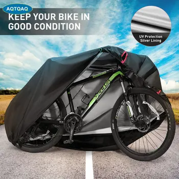 

1Set 210D Oxford Bike Cover, UV Dust Sun Wind Proof Outdoor Waterproof Bicycle Cover for Mountain Road Bikes