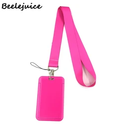 Pure Pink ID Card Holder - Stylish Accessory (Neck Strap Holder)
