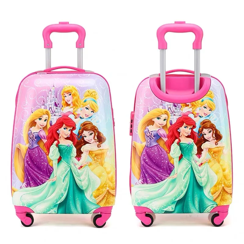 19 дюймов для ручной клади чемодан на колесиках детский Спиннер Чемодан коробка на колесах для Чемодан Сумки на колесиках Детский чемодан прекрасный - Цвет: Double sided design