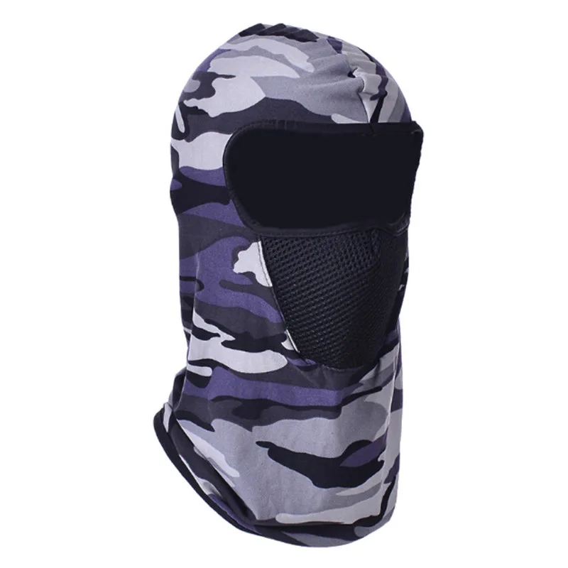 A Камуфляжная велосипедная Ветрозащитная маска, теплый шарф, Балаклава для альпинизма, катания на лыжах, рыбалки, маска для лица - Цвет: A