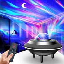 

Portable Northern Lights Star Projector USB Bluetooth Music UFO Aurora Starry Sky Projector Night Light with Remote Control