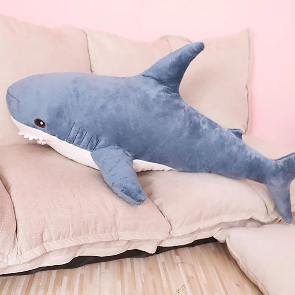 Детская одежда на рост 80, 100/140 см мягкие акула плюшевые игрушки Shark игрушка подушка для детей подарок на день рождения или магазин украшения дома