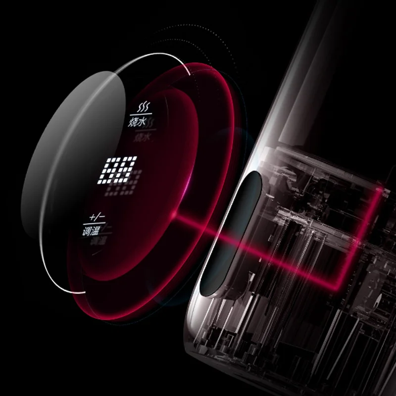 Xiaomi Mijia Deerma, портативная электрическая чашка для воды, 350 мл, термос, чашка для тушения, температурный дисплей, умное сенсорное управление, изоляционный горшок