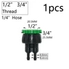 Garden Quick Coupling Adapter with 1/4 (ID 4mm) or 3/8 inch (8mm) Barbed Connector for Irrigation Garden Watering Greenhouse 5
