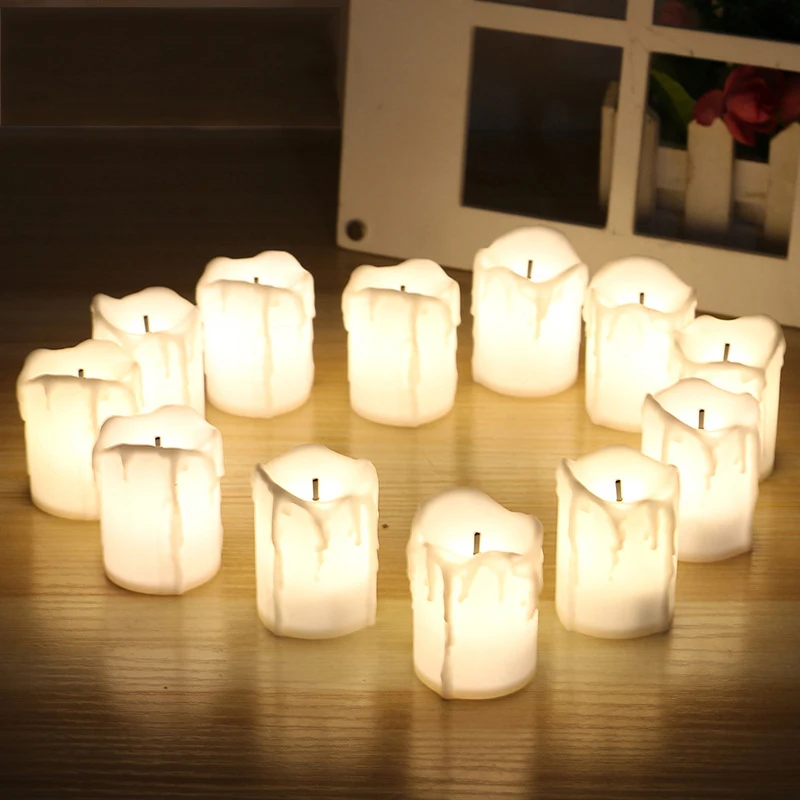 Светильник-свеча свечи светодиодная лампа светодиод Tealight Рождественский Декор Свадебный электронный Романтический Лучший подарок домашний мерцающий беспламенный