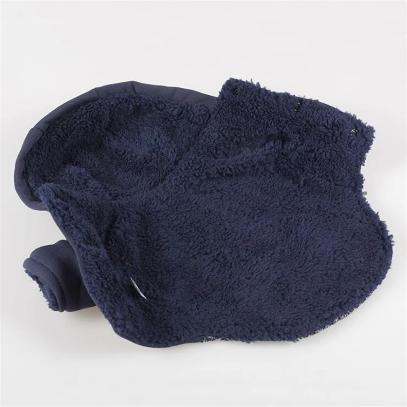 Dark Blue Зимняя одежда для домашних животных, одежда для собак, хлопковое пальто для маленьких собак, зимняя куртка для щенков, теплая одежда, товары для домашних животных-2 цвета - Цвет: Dark Blue