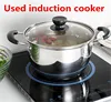 Stainless Steel pot Double Bottom Soup Pot Nonmagnetic Cooking Multi purpose Cookware Non stick Pan induction cooker used pot ► Photo 2/6