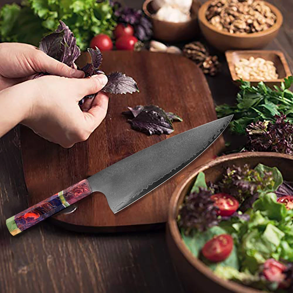XITUO поварской нож дамасская сталь профессиональный японский нож Kiritsuke Gyuto Убойный нож высокого качества кухонные инструменты для приготовления пищи