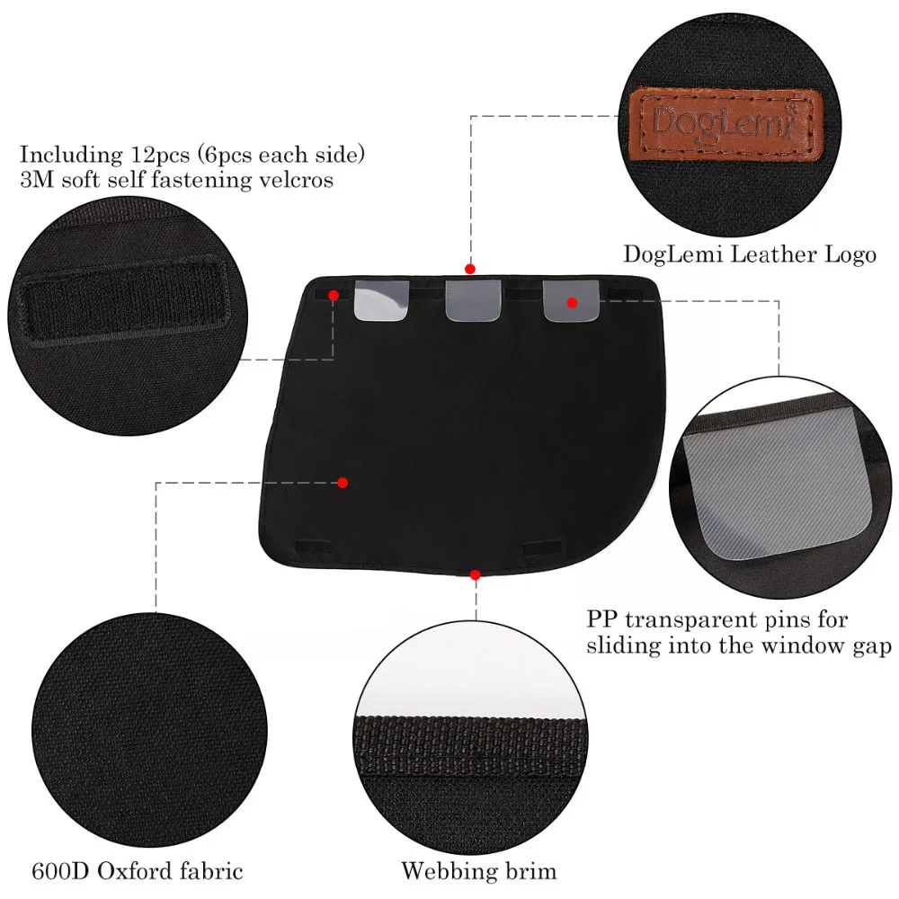 Pet Car Door Protector, Waterproof, 600D Oxford Cloth, Protection Mats, Non-slip, Scratch Guard for Pets, Dog, 2Pcs per Pack
