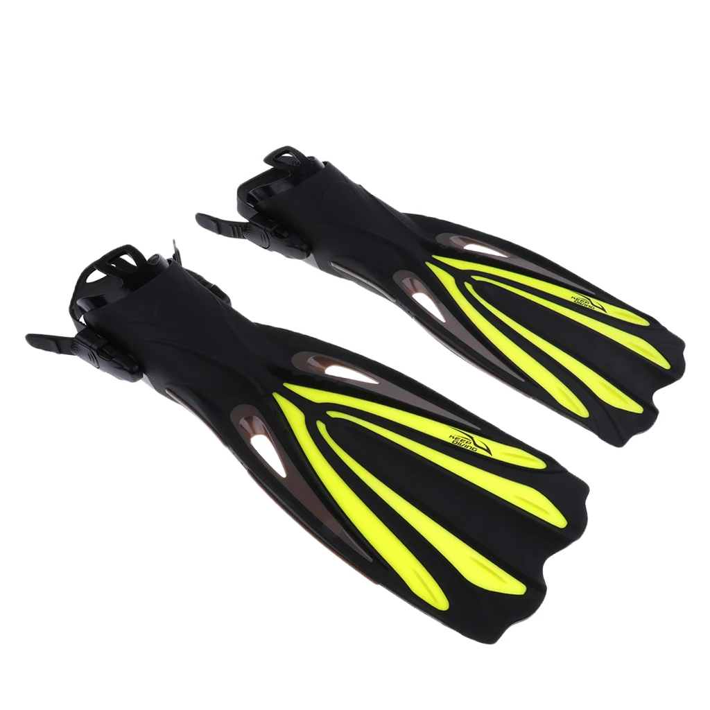 Бургундия Professional Unisex Adult Long Flexible Comfort Snorkeling Swimming Scuba Diving Fins Flippers with Adjustable Heel - Цвет: Бургундия