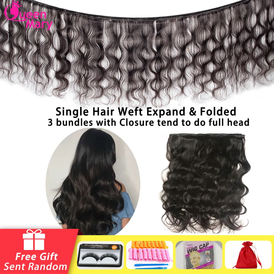 Price Peruvian Hair Bundles with Closure Body Wave Bundles with Closure 3 Bundles with Closure Queen Mary Non Remy 100% Human Hair