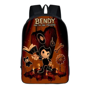 

Hot Sale Children Backpack Bendy and the Ink Machine Backpack School Bags for Boys and Girl Schoolbag Mochila Infantil