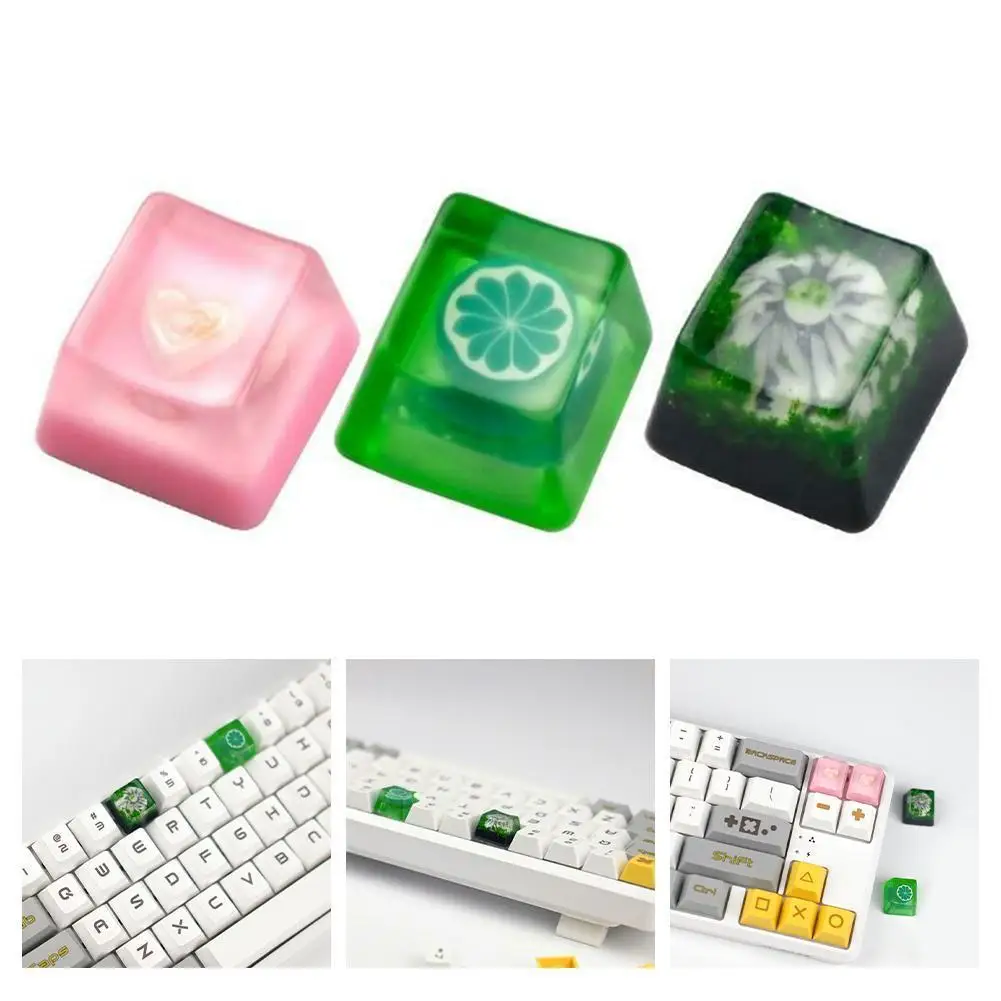 Resin Keycap Girly Heart Cute Key Cap Mechanical Keyboard KeyCaps for TTC Kaihua G axis Decorate Office School | Компьютеры и офис