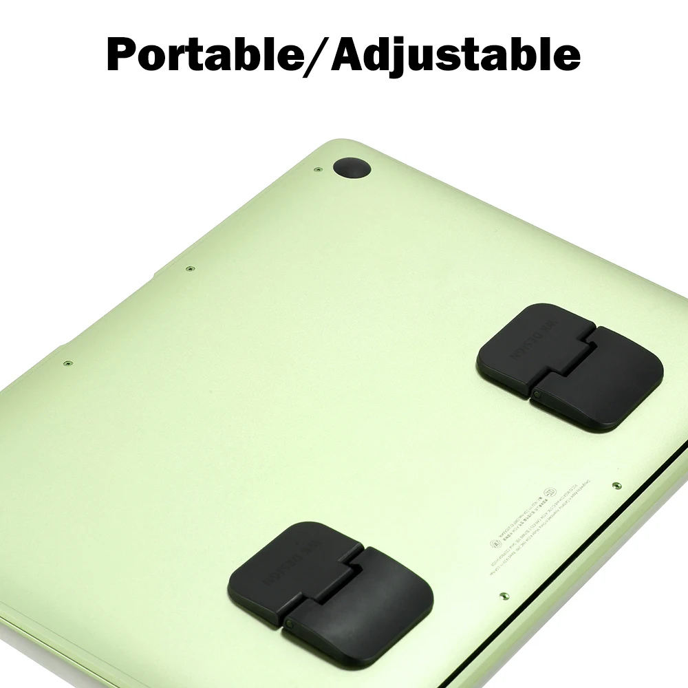 

2Pcs Black Foldable For iPad MacBook Air Mac Desk Tablet Mount Notebook Cooling Bracket Laptop Stand Cooler Radiator Holder