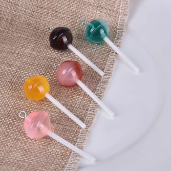 

Hot 10pcs Colorful Mini Candy Charms Pendants For DIY Bracelets Necklace Earring Key Chain Jewelry Making Decoration
